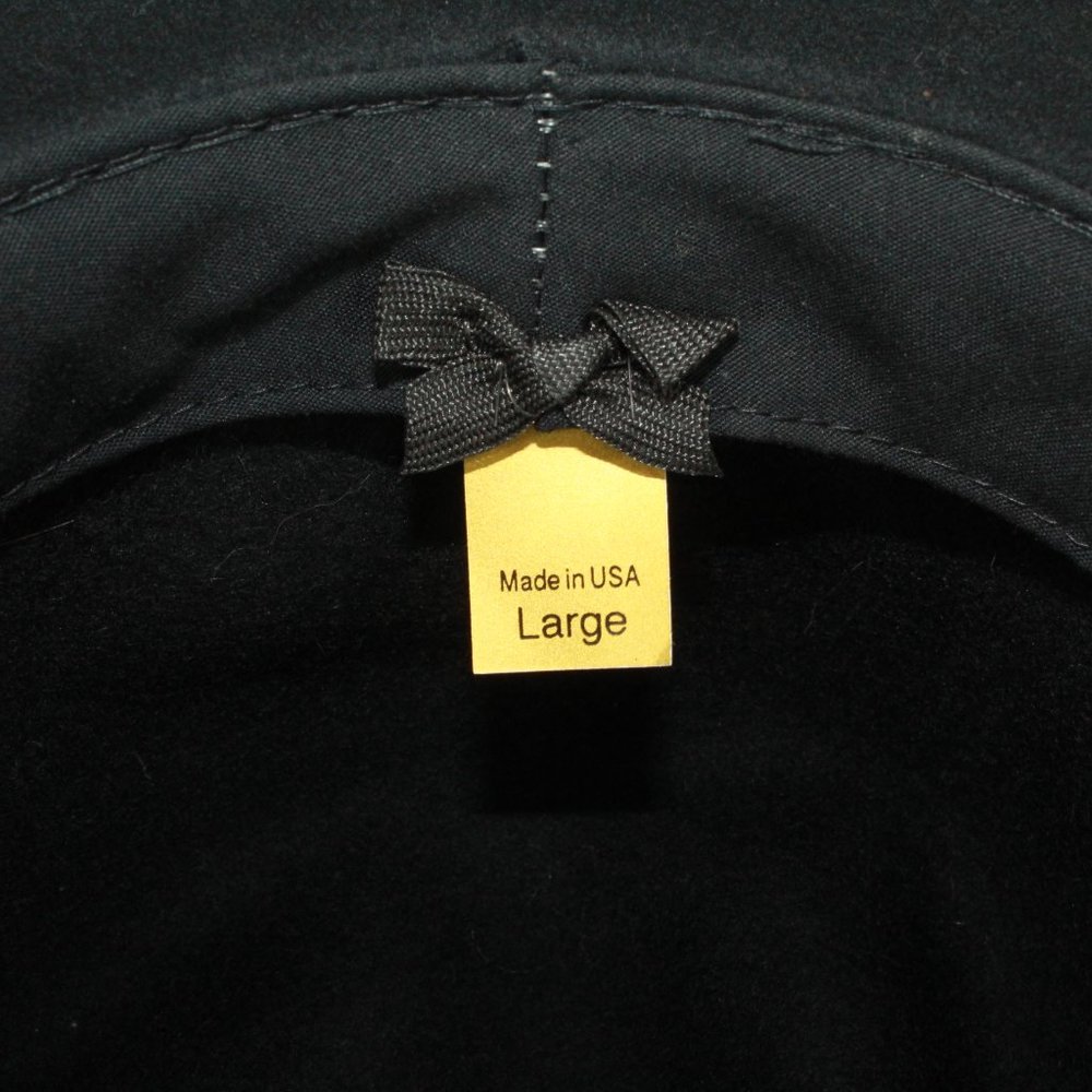 Unknown Men's Black Felt Western Hat Size L - Picture 7 of 8